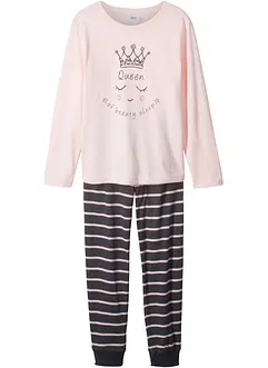 Meisjes pyjama met biologisch katoen (2-dlg.), bonprix