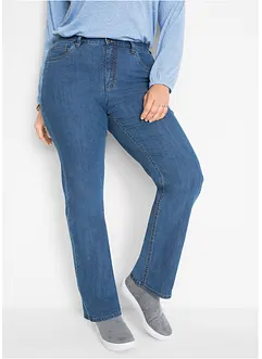 Wide leg stretch jeans, high waist, bonprix