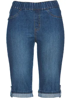 Jeans bermuda met elastische band, bonprix