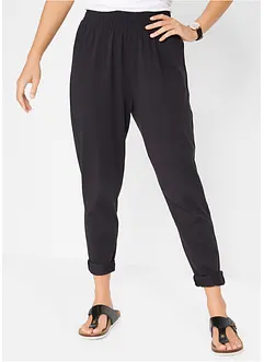 Jersey broek van katoen, bonprix