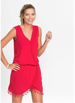 Jersey jurk in wikkellook, RAINBOW