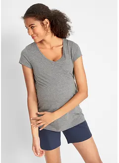 Basic zwangerschapsshirt met biologisch katoen (set van 2), bonprix