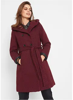 Korte coat met wol, bonprix