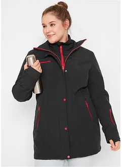 Lange stretch softshell jas, waterafstotend, bonprix