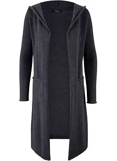 Lang vest met capuchon, bonprix