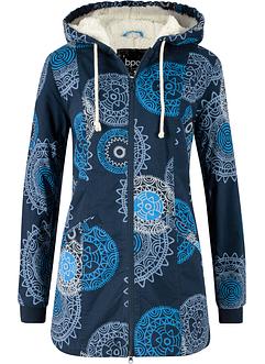 Gedessineerde parka van katoen met capuchon, bpc bonprix collection