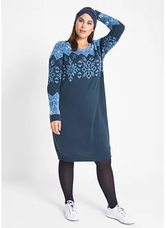 Gebreide jurk met Noors patroon, bonprix
