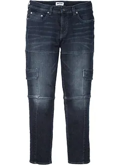 Slim fit cargo stretch jeans, straight, bonprix