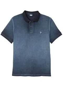 Piqué poloshirt in washed out used look, bonprix