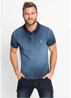 Piqué poloshirt in used look, bonprix