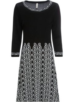 Gebreide jurk met patroon, BODYFLIRT boutique