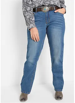 Straight jeans mid waist, stretch, bonprix