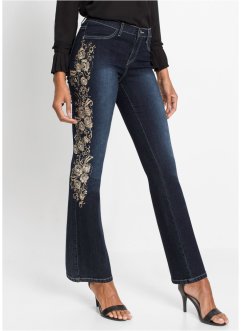 Stylish jeans met mooi borduursel opzij, BODYFLIRT boutique