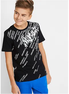 Jongens T-shirt slim fit van biologisch katoen, bonprix