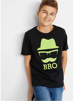 Jongens T-shirt met coole print van biologisch katoen, bonprix