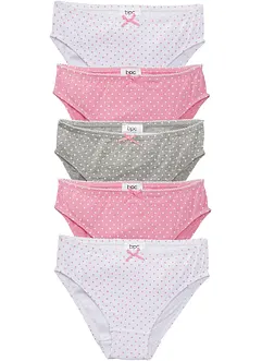 Meisjes slip (set van 5), bonprix