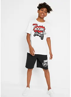 Jongens T-shirt en bermuda (2-dlg. set), bonprix