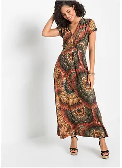 Gedessineerde maxi jurk van jersey, bonprix