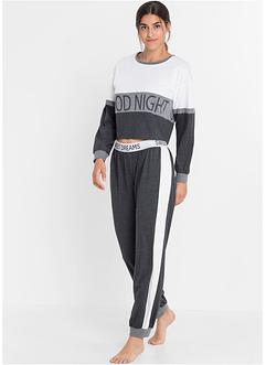 Pyjama met cropped longsleeve (2-dlg.), bpc bonprix collection