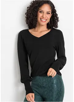 Trui met ballonmouwen van viscose, bonprix