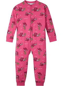 Meisjes pyjama onesie van biologisch katoen, bonprix