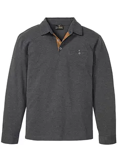 Piqué poloshirt met lange mouwen, bonprix