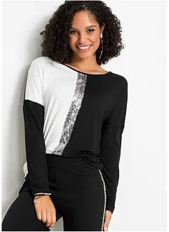 Shirt met pailletten, bonprix