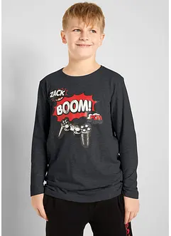 Jongens longsleeve (set van 2) met biologisch katoen, bonprix