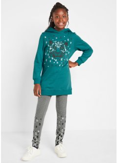 Meisjes sweater en legging (2-dlg. set) met biologisch katoen, bpc bonprix collection