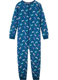 Pyjama onesie en poppen onesie van biologisch katoen (2-dlg. set), bonprix