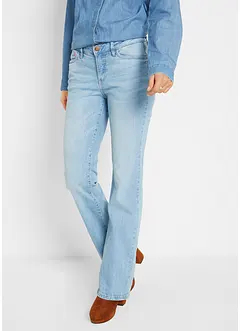 Stretch jeans mid waist, bootcut, bonprix