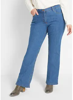 Stretch jeans mid waist, bootcut, bonprix