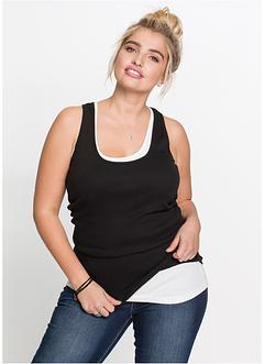 Geribde tanktop (set van 2), RAINBOW
