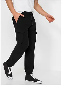 Regular fit stretch instapbroek met cargozakken, straight, bonprix