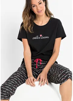 Capri pyjama van puur katoen, bonprix