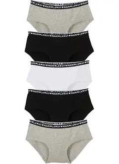 Meisjes hipster met katoen (set van 5), bonprix
