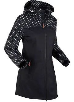 Bedrukte softshell jas, slanke pasvorm, waterafstotend, bonprix