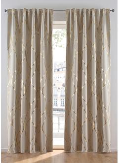 Verduisterend gordijn met glanzende print (1 stuk), bpc living bonprix collection