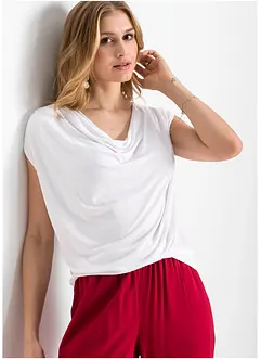 Shirt met watervalhals, bonprix
