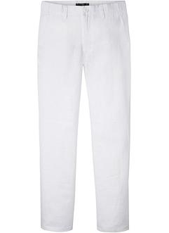 Regular fit linnen chino met comfortband, straight, bpc selection