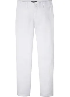 Regular fit linnen chino met comfortband, straight, bonprix