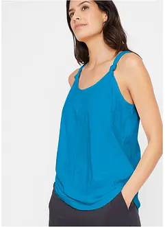 Katoenen top met knoopdetails, bonprix