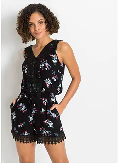 Playsuit met kant, bonprix