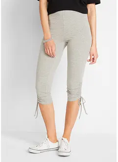 Capri legging met plooitjes (set van 2), bonprix