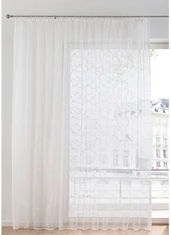 Transparant jacquard gordijn, bonprix