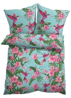 Dekbedovertrek met hibiscusbloemen, bpc living bonprix collection