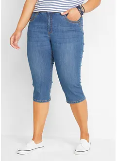 Slim capri jeans, mid waist, bonprix