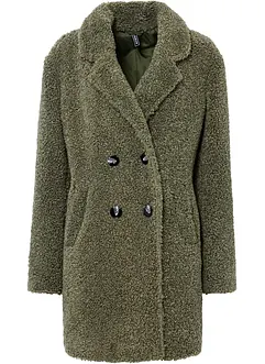 Korte oversized coat in wollen look, bonprix