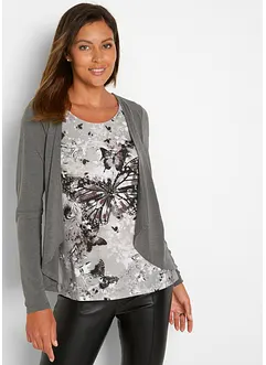 2-in-1 shirt met print, bonprix