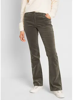 Stretch corduroy broek, bootcut, bonprix